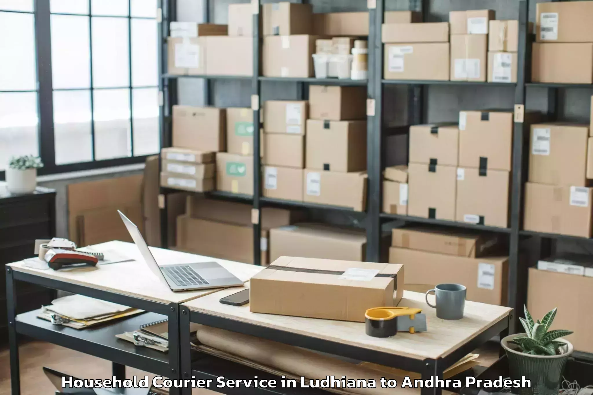 Reliable Ludhiana to Sullurupeta Household Courier